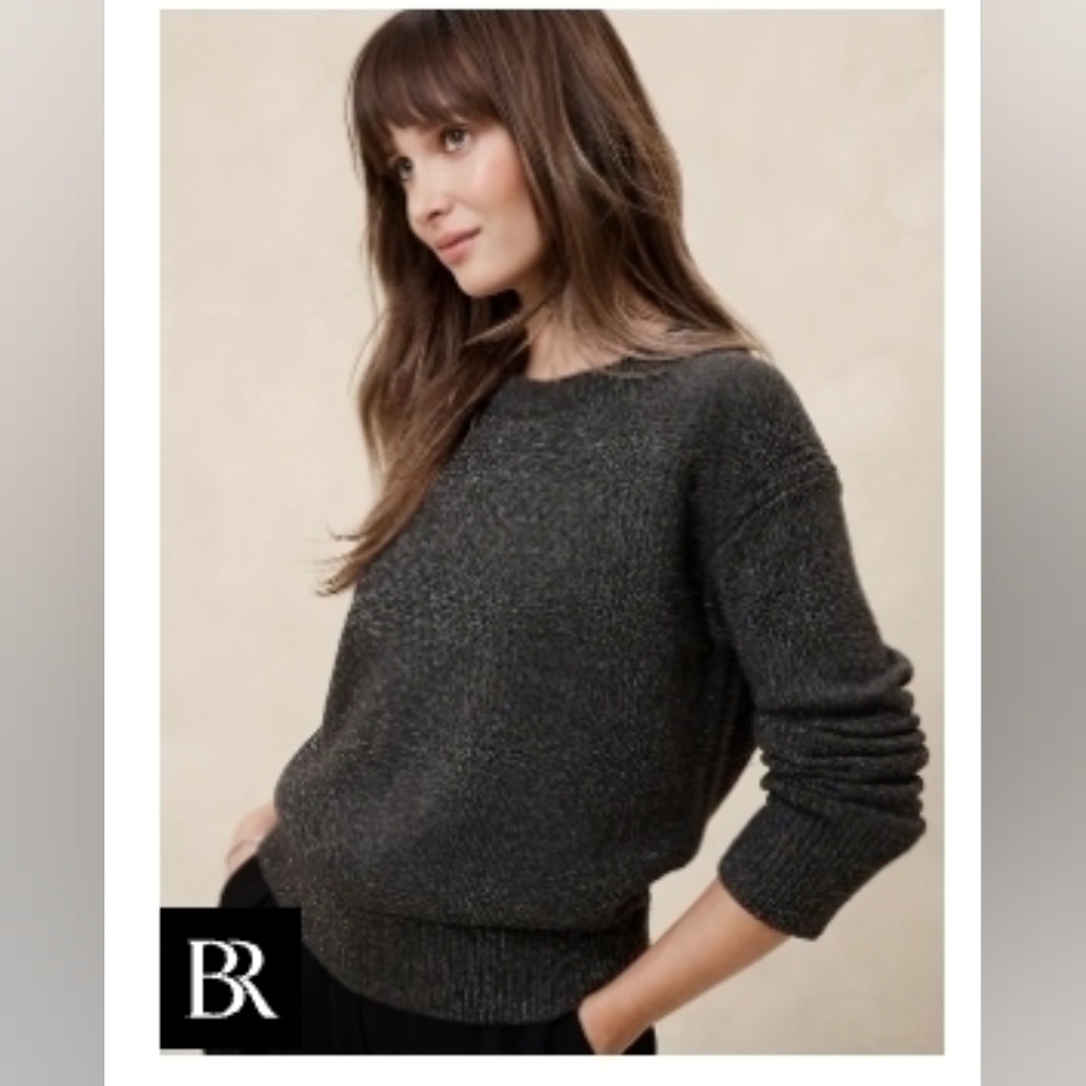NWT Banana Republic Cozy Shimmer Pullover Sweater